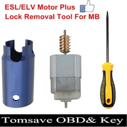 Direcção Bloqueio Ferramenta de Remoção para Mercedes Benz, ESL, ELV, EIS, EZS, Roda do motor, Roda do motor, Open passador Pin, Ferramenta dedicada, W204, W207, W212
