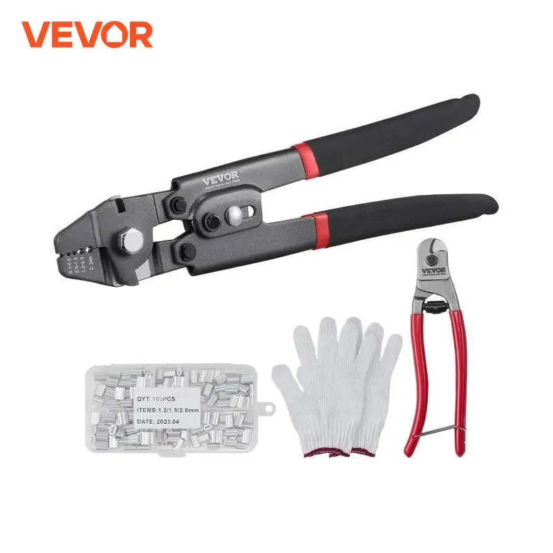 VEVOR Crimping Tool Up To 2.2mm Wire Rope Crimping Tool 3/64