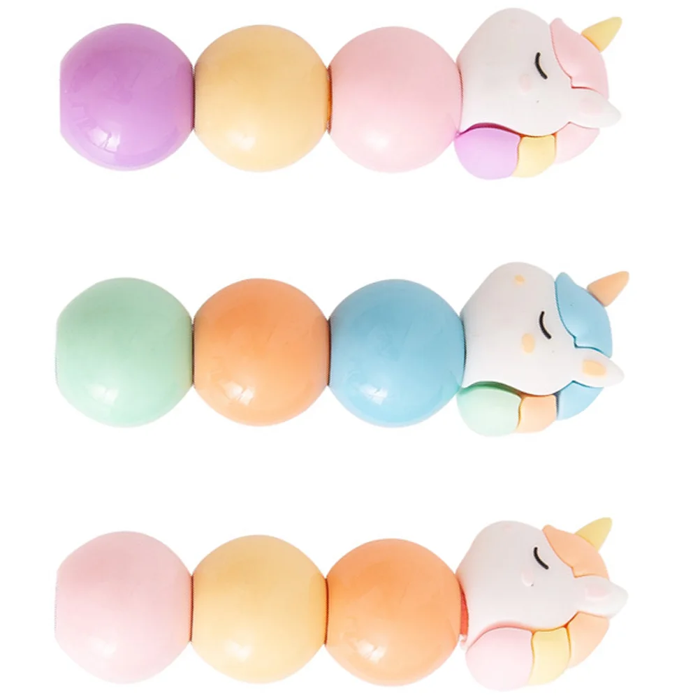 

Lovely Splicing Highlighter Fluorescent Pens Bright Color Book Marker Pens Wide Flat Highlighter School