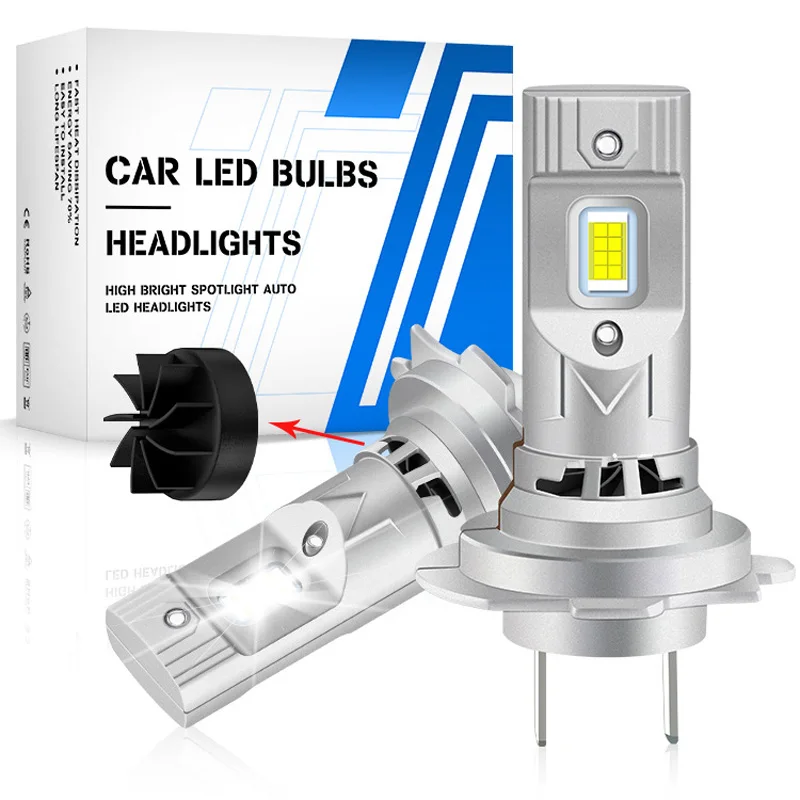 

Светодиодные лампы H7 Canbus с вентилятором, 800000 лм, сверхъяркие, беспроводные, турбо-противотуманные, 6000K, комплект автомобильных ламп