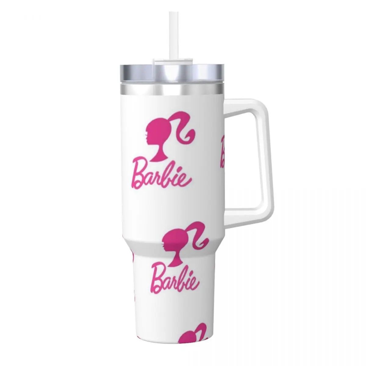 

Barbie 40 Oz Ultimate Tumbler with Handle and Straw Vacuum Insulated Tumbler