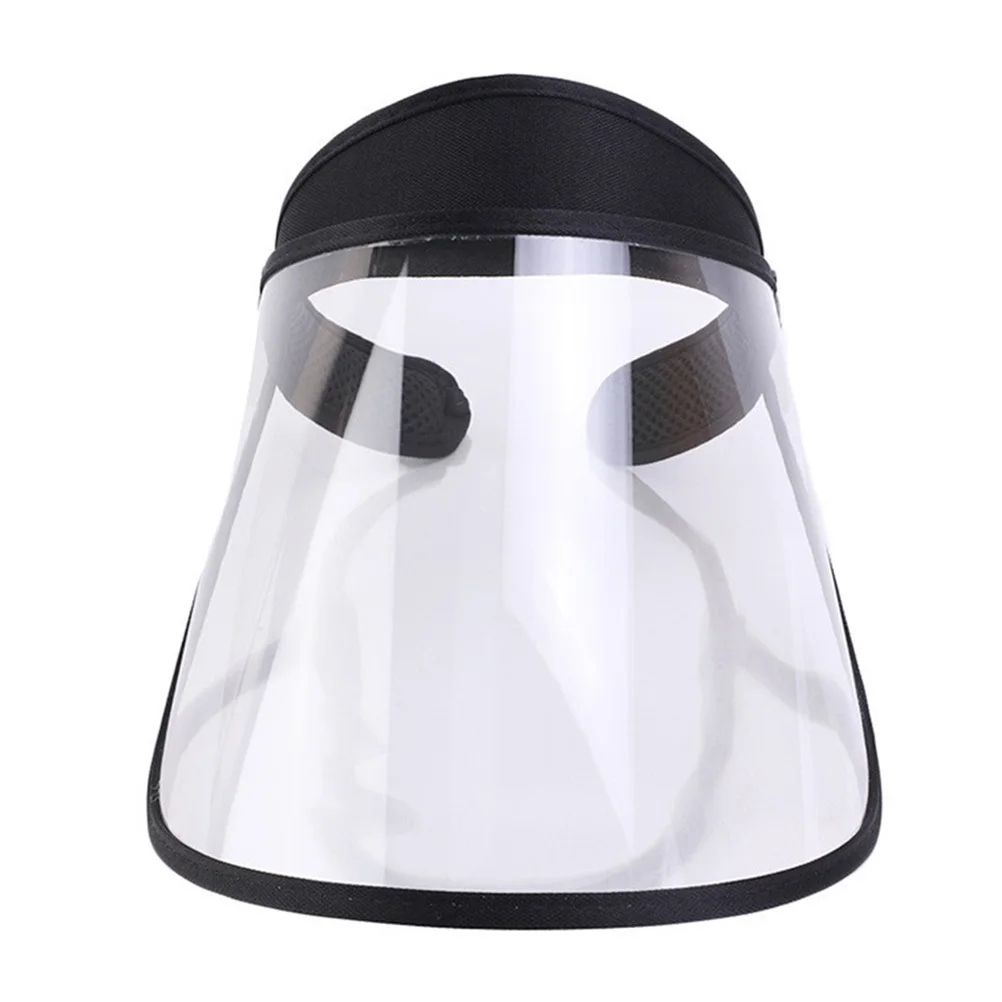 

Plastic Mesh Hat Lightweight Breathable Outdoor Protective Wind Rain Transparent Face Cover Empty Cap Health Care
