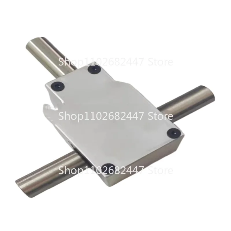 Small reduction ratio 1:1 double output shaft 12mm 90 degree commutator corner device spiral bevel gearbox