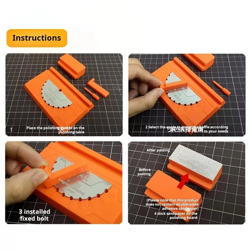 

【B07R】Многоугольный шлифовальный слайдер для DIY, хобби, поделки для модели, здания, полировка кромок, сборка