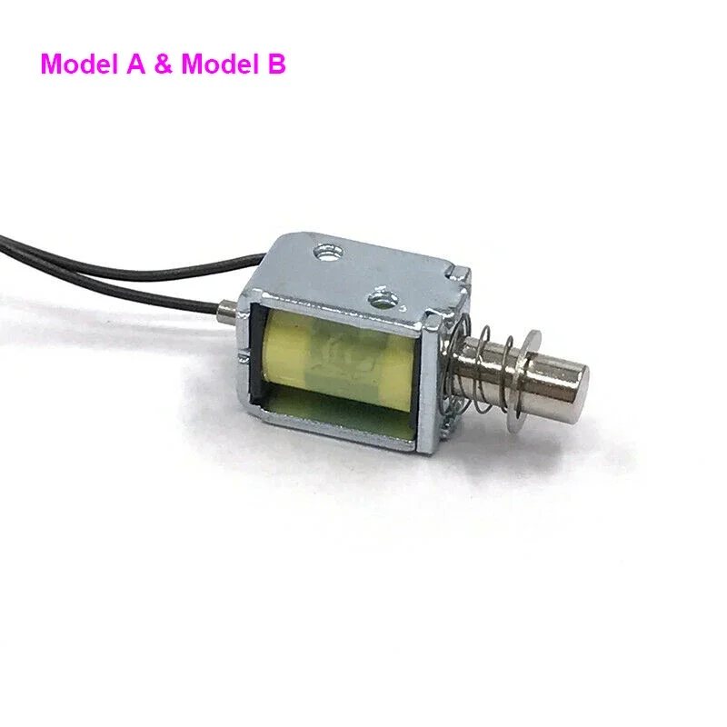 DC 3V 6V 12V 24V Mini Solenoid Electromagnet Push Pull Through Type Electric Magnet for Spring Magnet Office Equipment