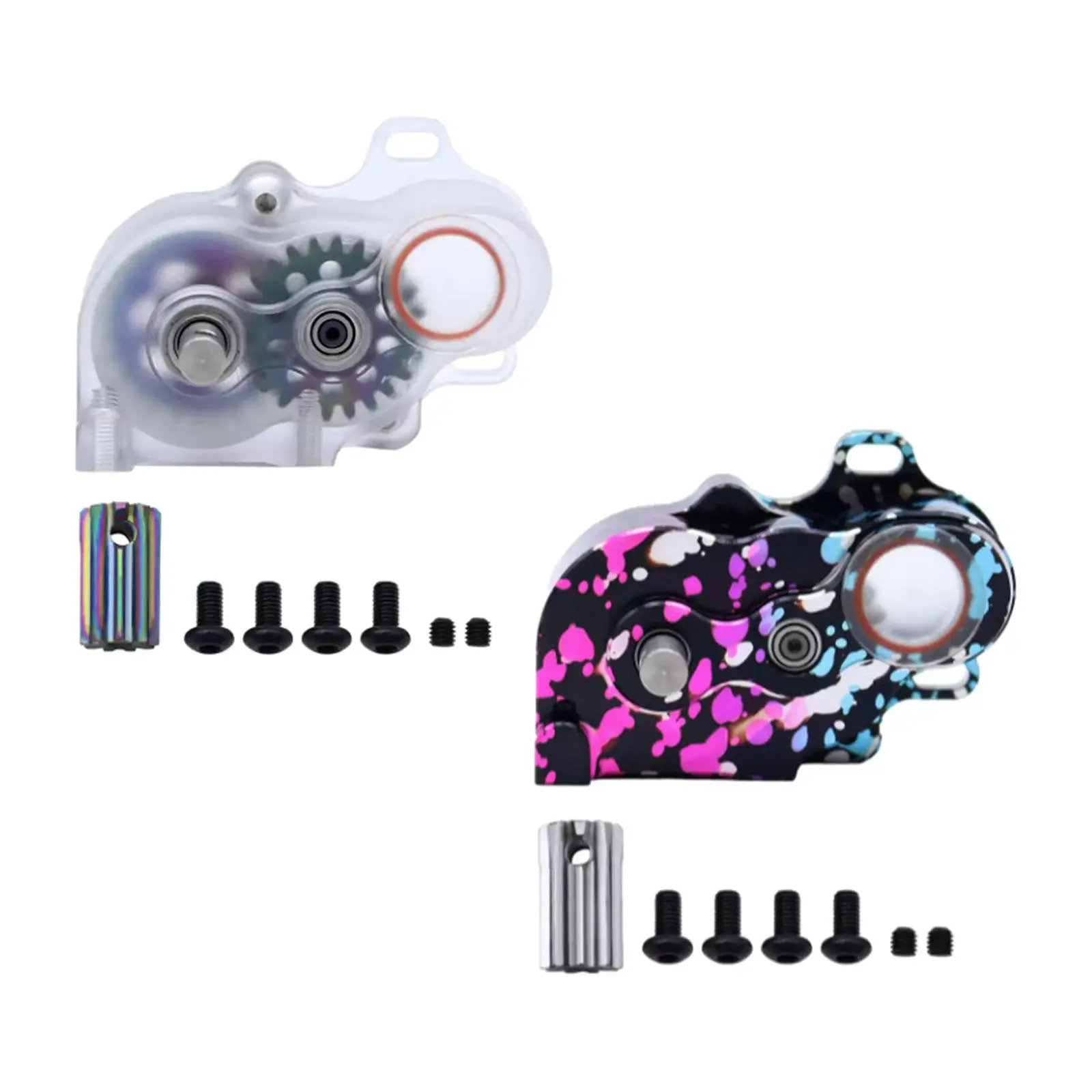 

RC Crawler Gearbox Replacement Accessories Steel Gears Low Center of Spare Parts for 1/10 RC Crawler Car Model Hobby