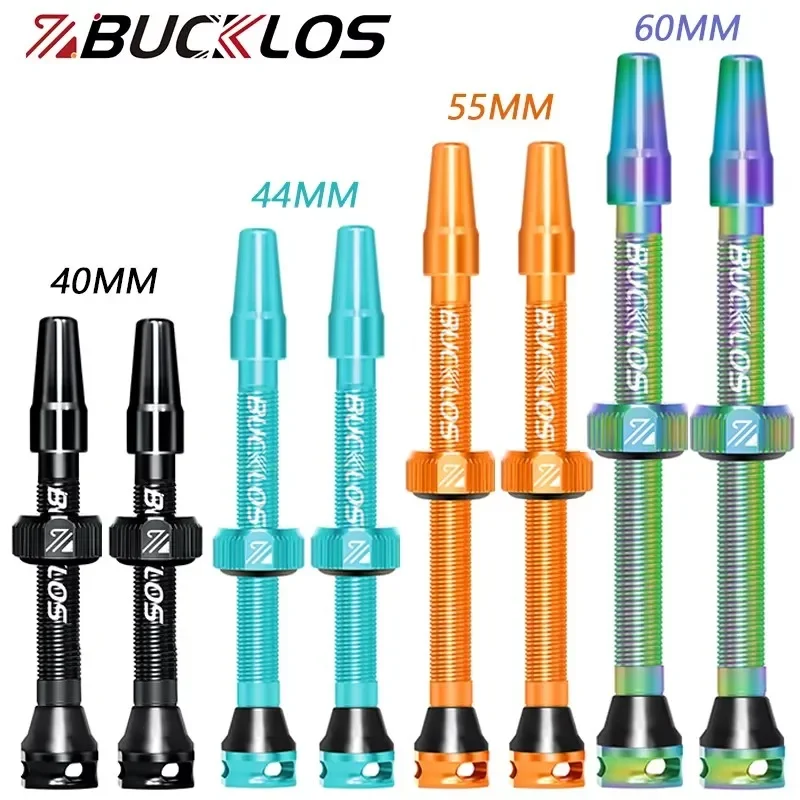 

BUCKLOS Bicycle Tubeless Valve MTB Road Bike Presta Tire Valve Aluminum Alloy Mountain Gravel Cycling Valve Nipple Accessories