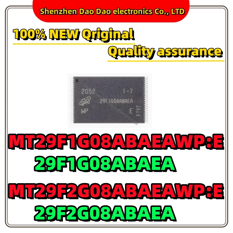 

10 pieces of MT29F1G08ABAEAWP: E 29F1G08ABAEA MT29F2G08ABAEAWP: E 29F2G08ABAEA SOP-48 NAND flash memory chip new original