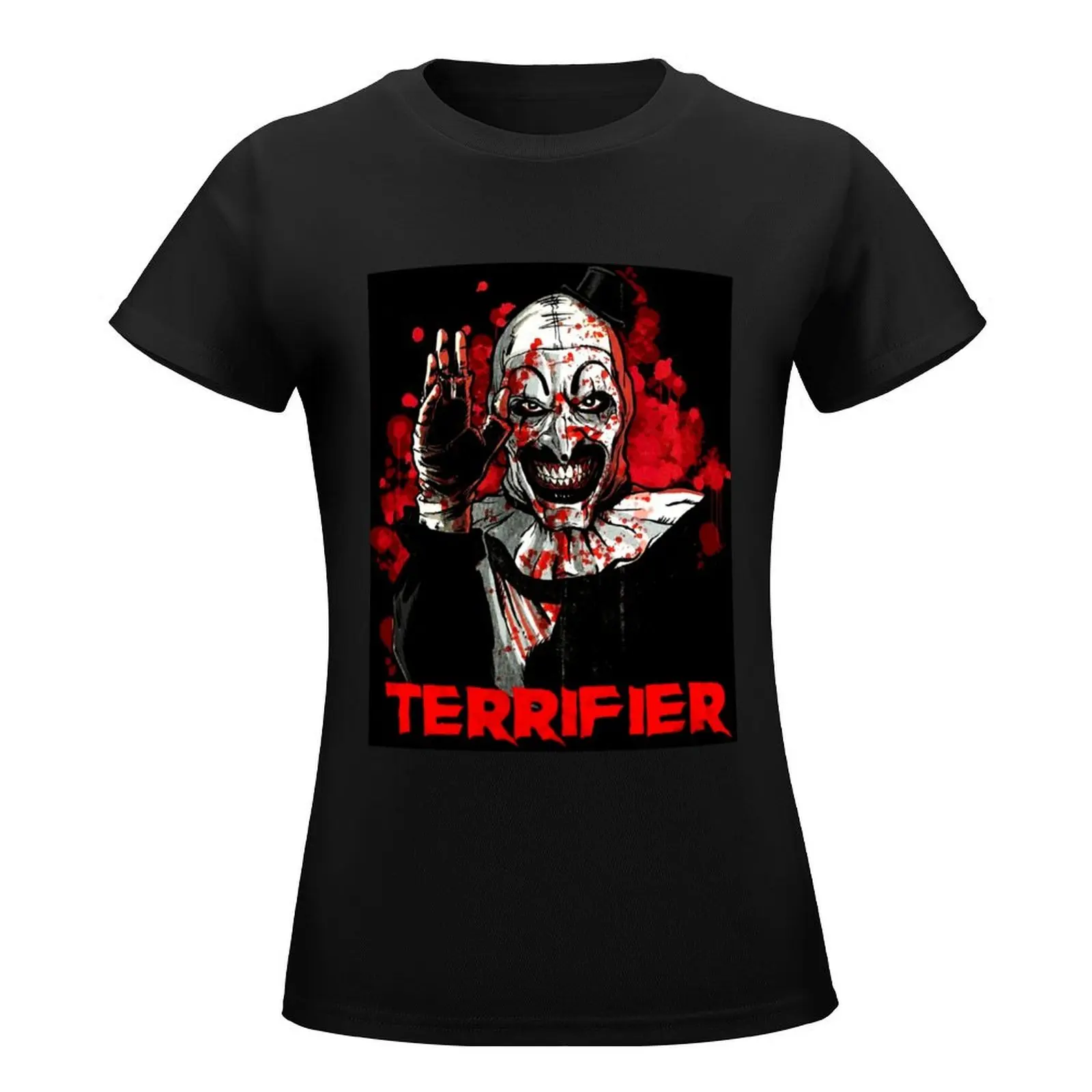 Great Model Terrifier Movie Horror Art The Clown Awesome For Movie Fan T-Shirt animal prinfor korean fashion clothes for Women