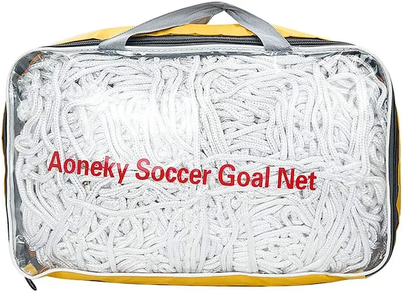 

Heavy Duty Soccer Goal Net - 4 mm Thick, 10 lbs per Netting, 24 x 8 Ft Full Size Replacement for Football Posts