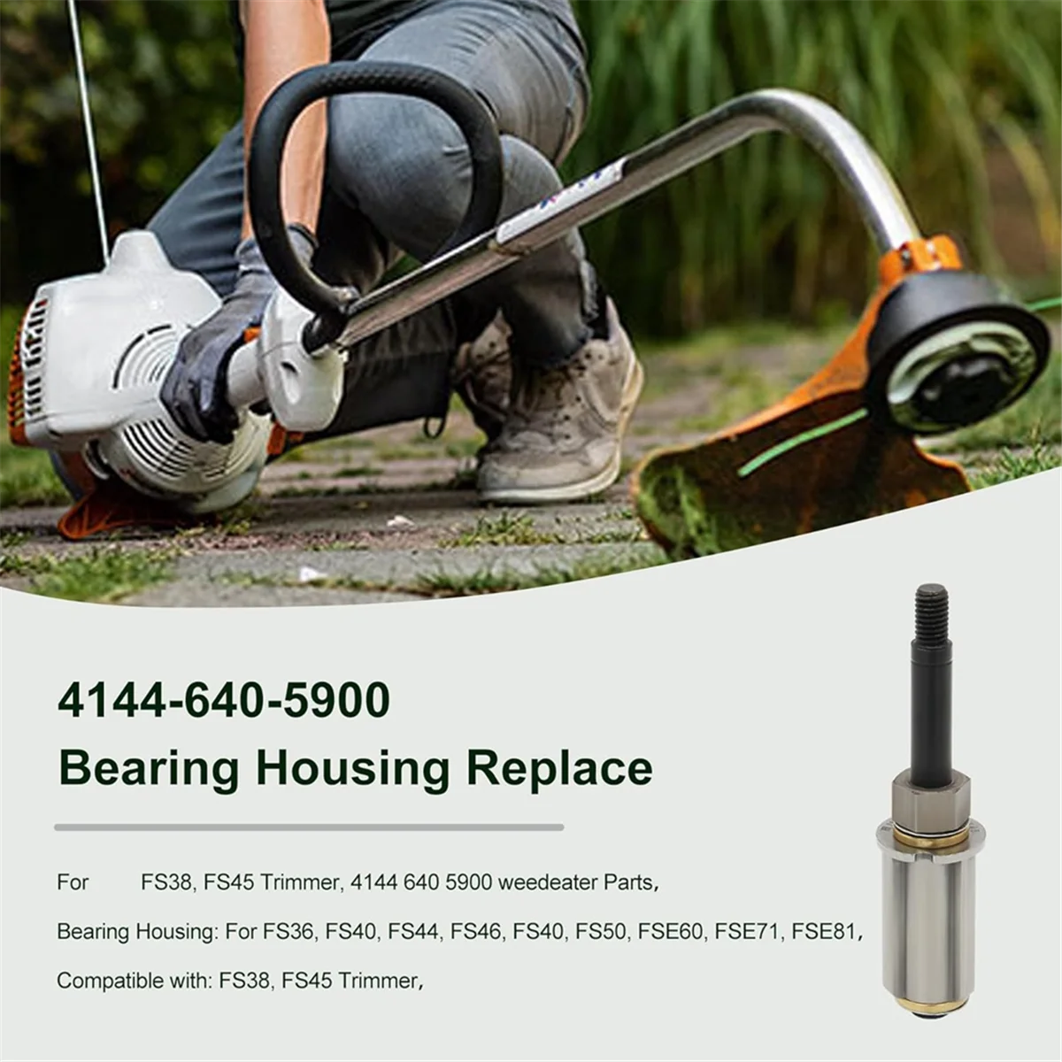KEKA 41446405900 Lawn Mower Bearing Housing for FS38 FS45 Trimmer Part Tool 4144-640-5900 4144 640 5900