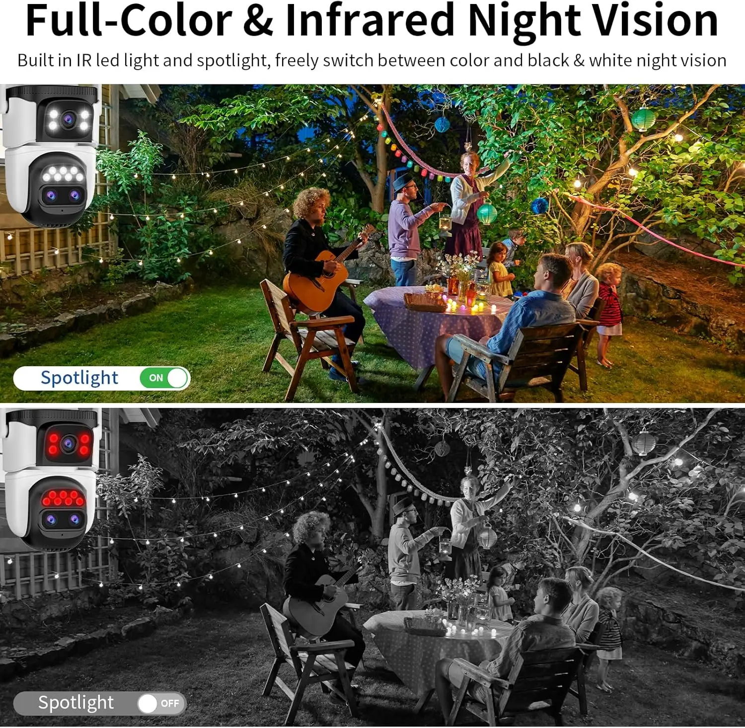 8K 15MP 10X Zoom Dual Screen 4G Solar Camera Outdoor Waterproof Automatic Tracking PTZ CCTV Surveillance Camera