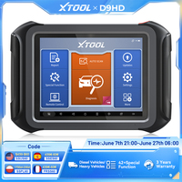 XTOOL D9HD Heavy Duty Truck Diagnostic Tool All System Diagnose 12V 24V Truck Scanner ECU Coding Key Programming DPF Reset