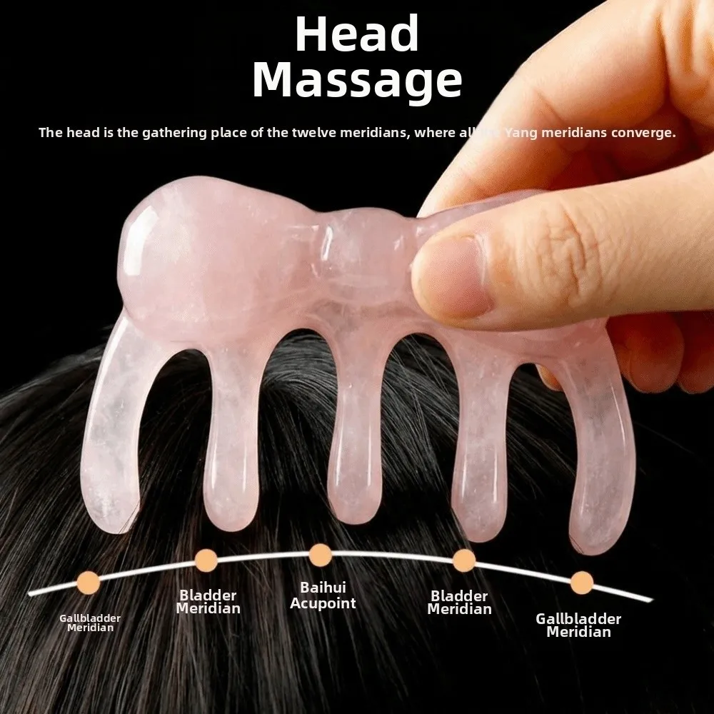 New Pink Massage Comb Anti-Static Multifunctional Body Meridian Massage Blood Circulation Acupuncture Massage Tool