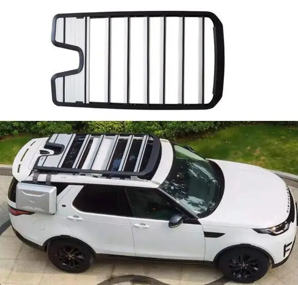 

For Land Rover Discovery 5 LR5 2017-2023 Aluminum Alloy Car Roof Rack Flat Roof Travel Frame Box Side Tool Equipment Box Ladder