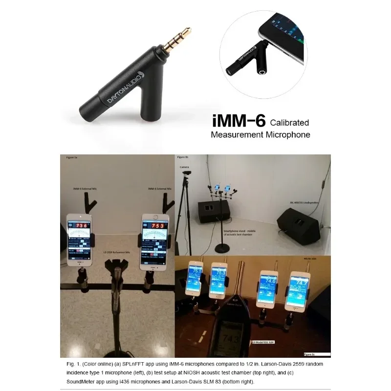 Dayton Audio IMM-6 Mobile phone measurement microphone iPhone test microphone test microphone