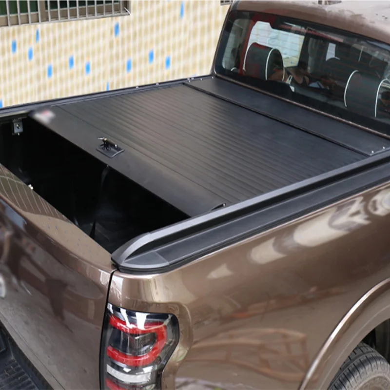 Hot Selling Pickup Truck Top Cover Trunk Lid Soft Roll Up Accessories Retractable Cover Truck Bed Cover Roller lid For Isuzu