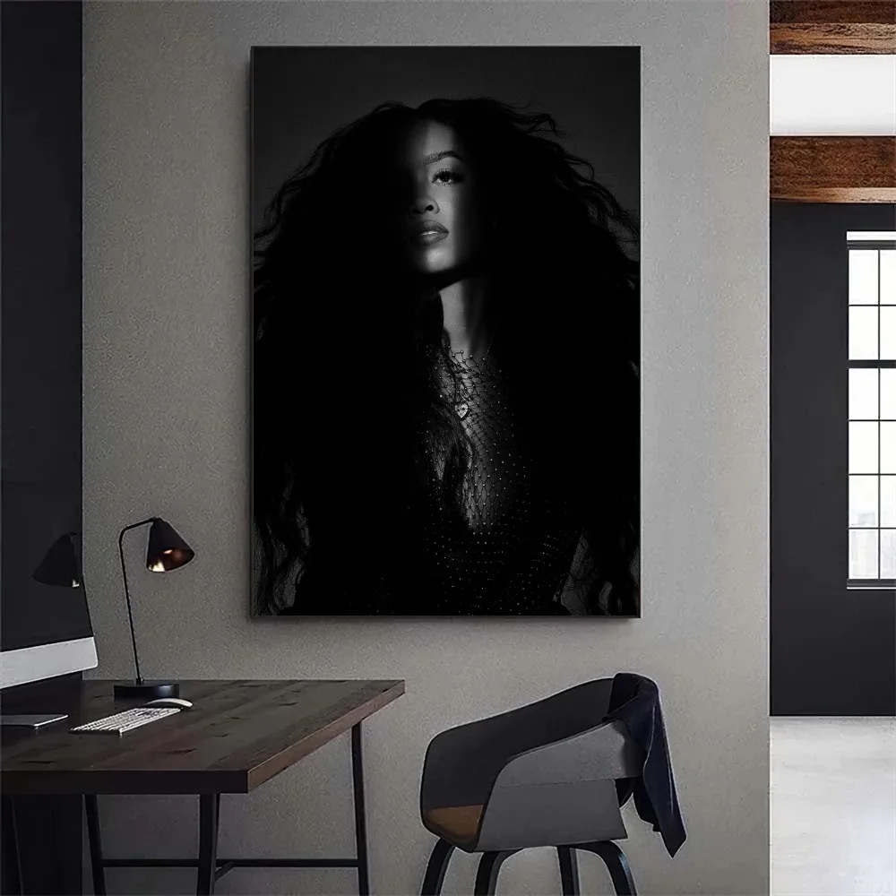 H.E.R Back of My Mind Poster Gallery Prints Self Adhesive Home Decor Decoration Wall Decals Living Room Sticker