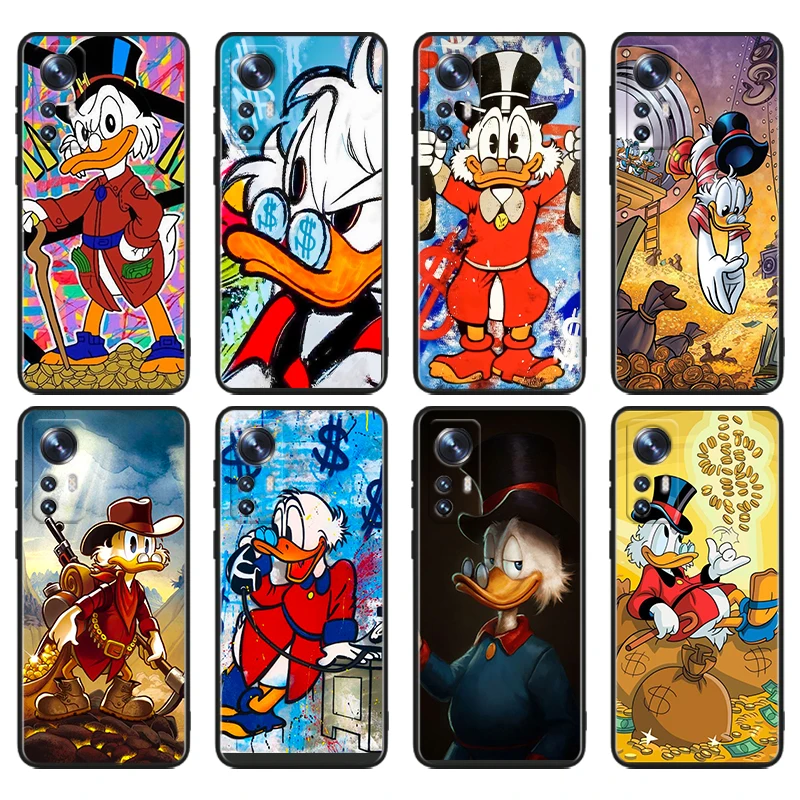 

Disney Scrooge McDuck For Xiaomi Mi 13T 13 12T 12 11T 11i 11 A3 10T 10 9 Pro Lite Ultra 5G Black Cover Phone Case