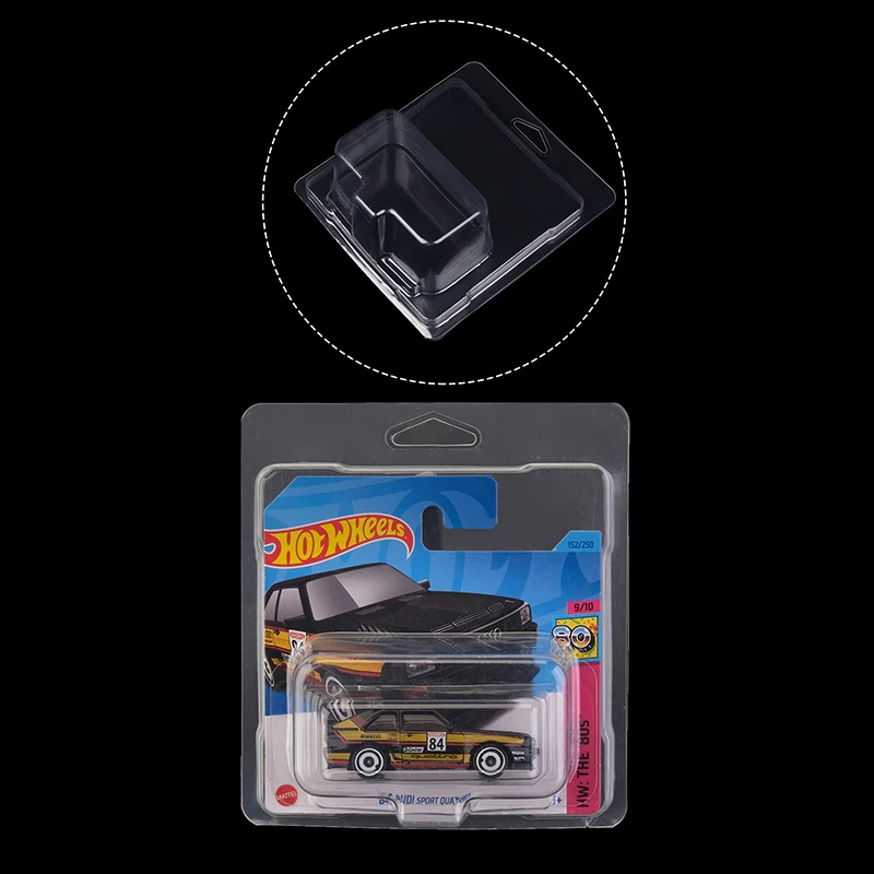 1pcs Clear Hotwheels Protector For European Short Card Wheels Automobile Fleet Hot Wheel Series Board Card Protective Case