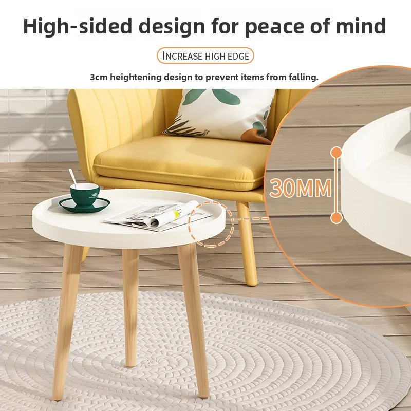 

Nordic small round table coffee table sofa side table living room simple creative round coffee table