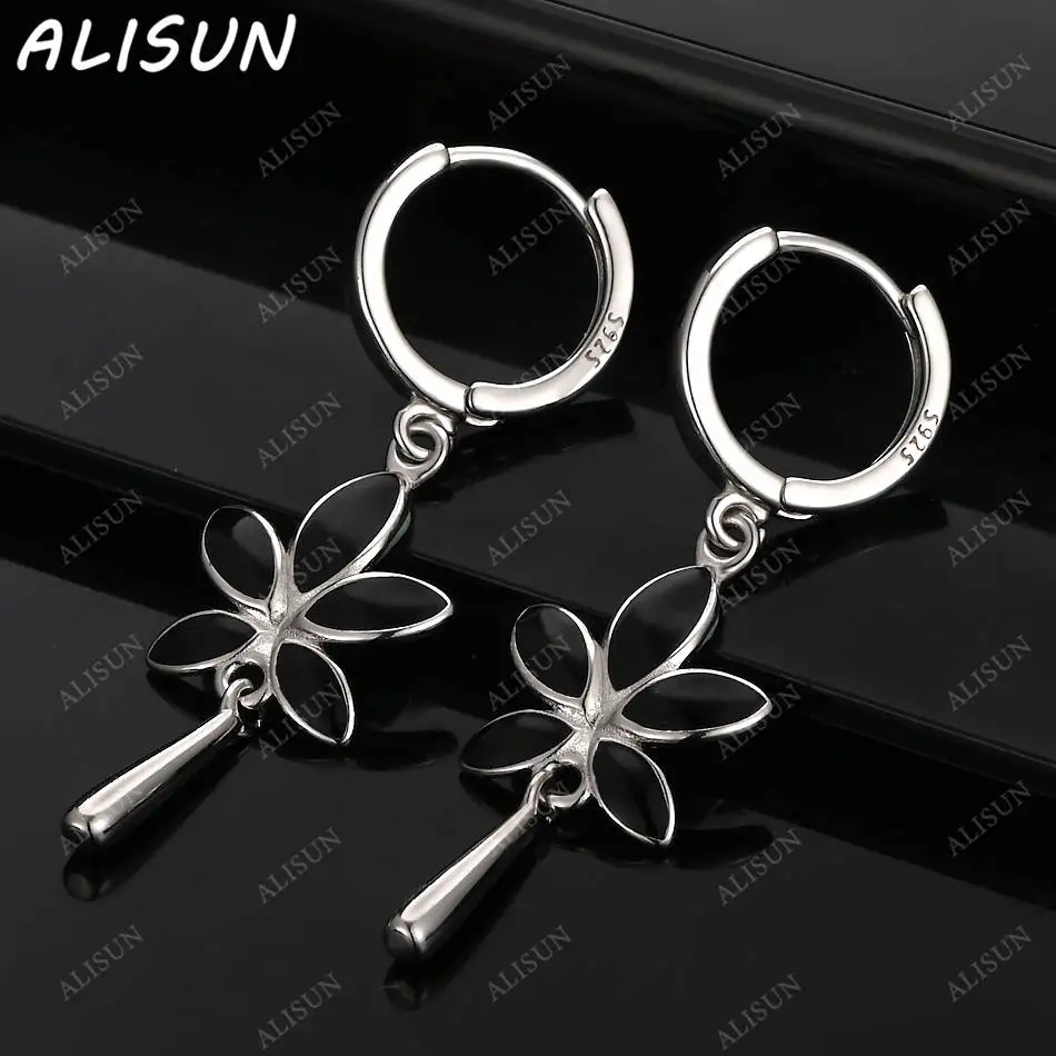 

ALISUN 925 Sterling Silver Flower Earrings Drop Earrings For Women Charm Trend Birthday Gifts Fashion Party Fine Jewelry