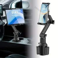 ABS Material Waterproof Car Cup Holder Mount for Tablets and Phones, Heavy Duty Expandable Base for Auto Vehicles