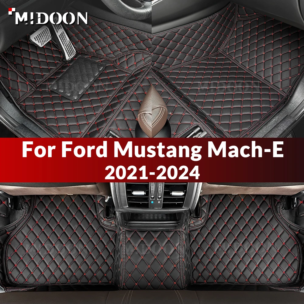 New styles! For Ford Mustang/Mustang Mach-E 2021-2024 23 22 21 Custom Car Floor Mat Auto Carpet Cover Interior Accessories