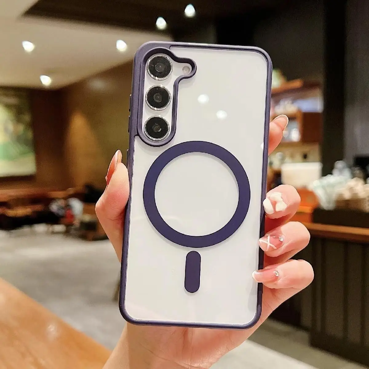 Magnetic Wireless Charging Colorful Style Anti-Drop Phone Case For Samsung Galaxy S26 S25 S24 S23 S22 Uitra Plus FE 5G Cover - view 3