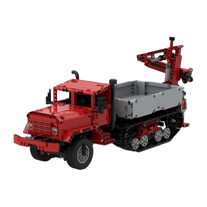 1275 pièces Châssis de véhicule de construction sur chenilles MOC, conception modulaire personnalisable, blocs de construction, briques DIY pour enfants, jouet pour garçon, cadeau d'anniversaire