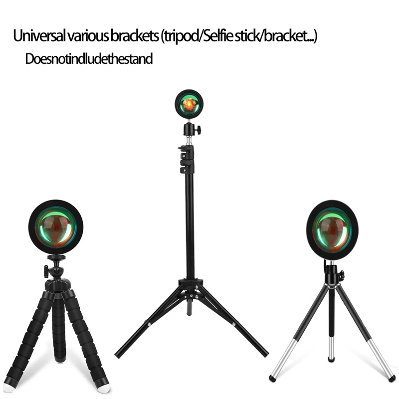 Projection Atmosphere Lamp LED Night Light,USB Projector 360 Degree Rotation Photography Lamps For Home Room Studio