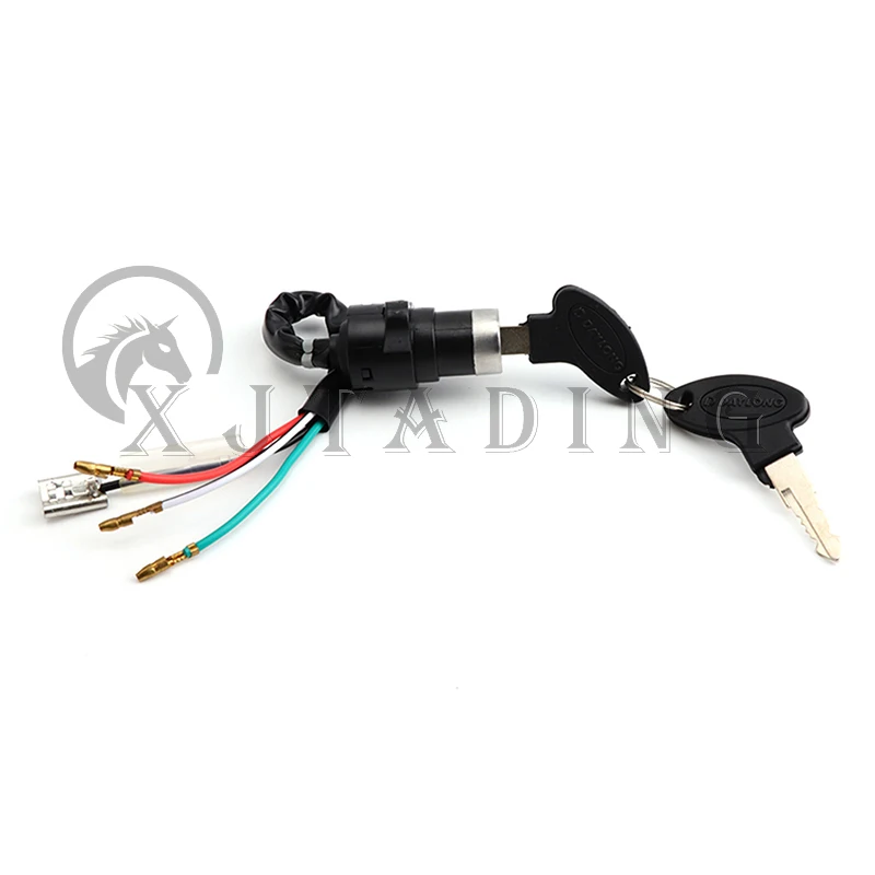 

Motorcycle Bicycle Accessories 4-wire Ignition Key Switch Lock For Jialing JH70/DY90 Electric Door Lock Ignition Switch