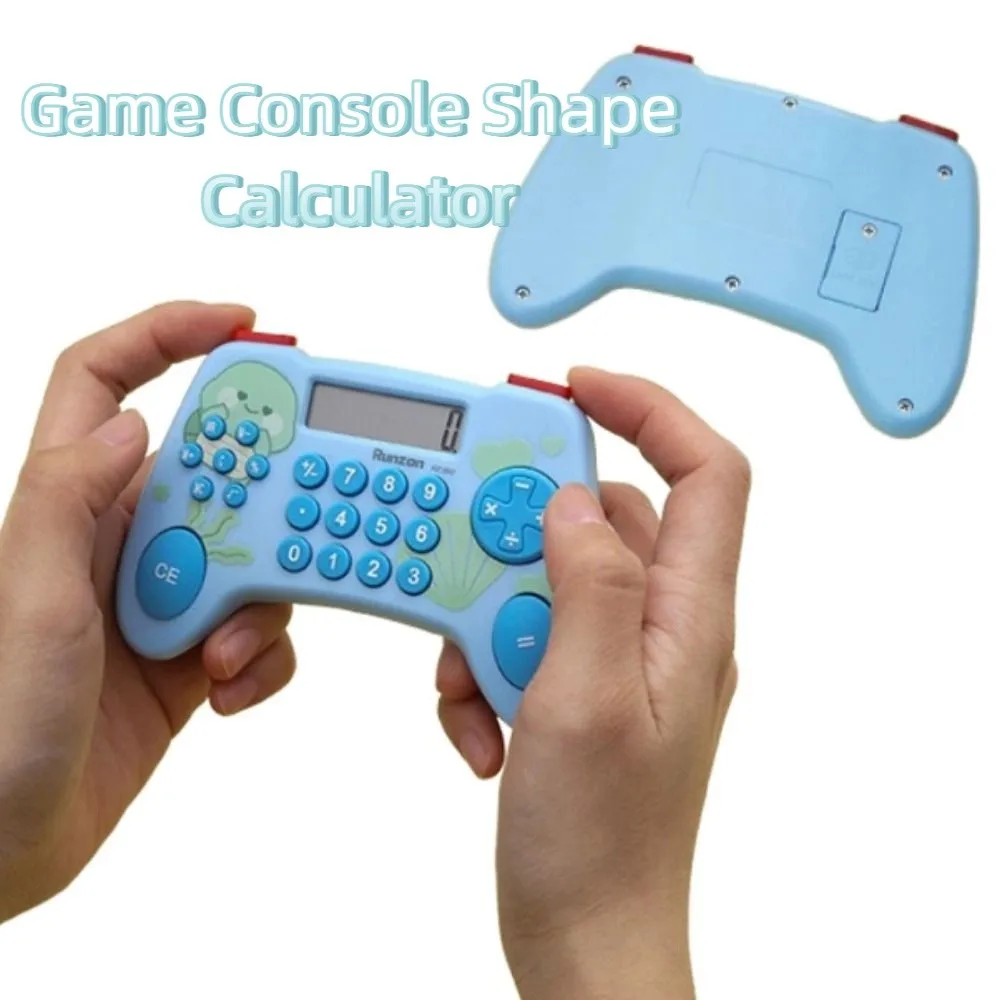 

Game Console Shape Desktop Calculator Large LCD Display Portable Cartoon Calculator Battery Operated Useful Student Calculator