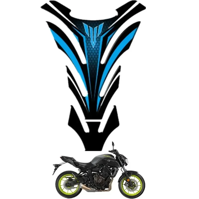 FOR YAMAHA MT01 MT03 MT25 MT07 MT09 MT10 Moto Fuel Tank Protector 3D Gel Sticker Decal -3