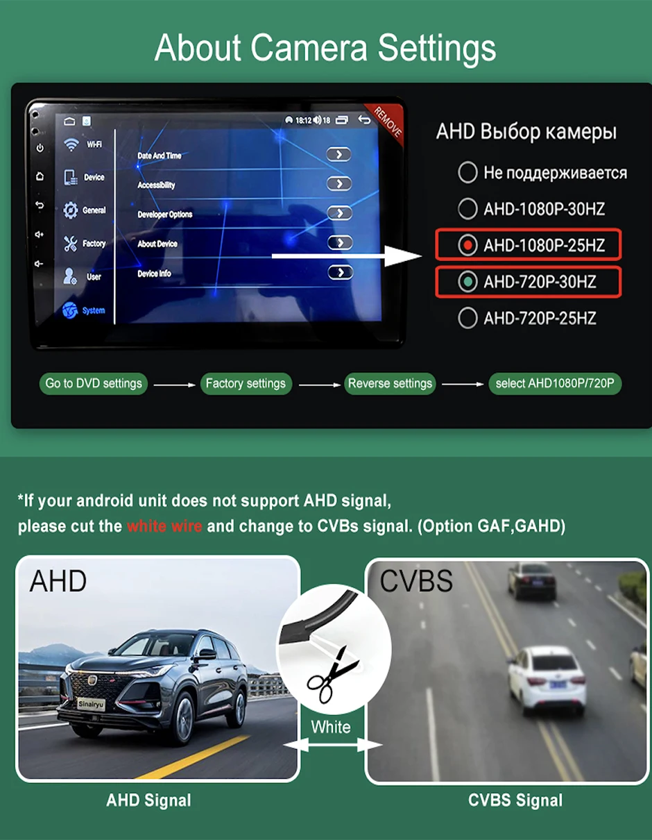 170 ° AHD 1080P Flip Emblem Rückansicht Reverse Backup Kamera Für VW Golf 6/7/8 Polo CC Käfer Magotan B6 B7 B8 EOS T-roc Passat – Detail 8