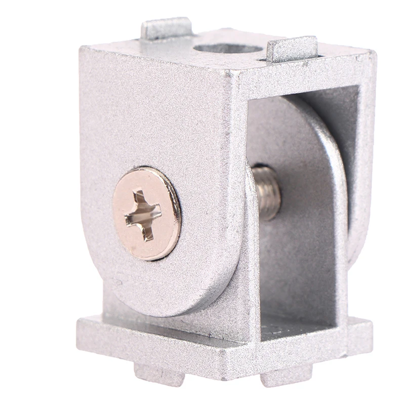 สังกะสีอัลลอยด์บานพับแบบยืดหยุ่น Pivot Joint Connector สําหรับโปรไฟล์การอัดขึ้นรูปอลูมิเนียมบานพับประตูกระจกอุปกรณ์โปรไฟล์อลูมิเนียม