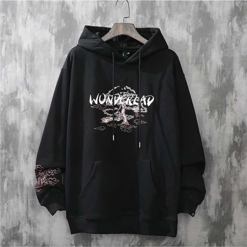 sudaderas con capucha loft bluza z kapturem y2k ubrania harajuku męskie anime hip-hop japońska moda uliczna bluza z kapturem mężczyźni kpop — zdjęcie 4