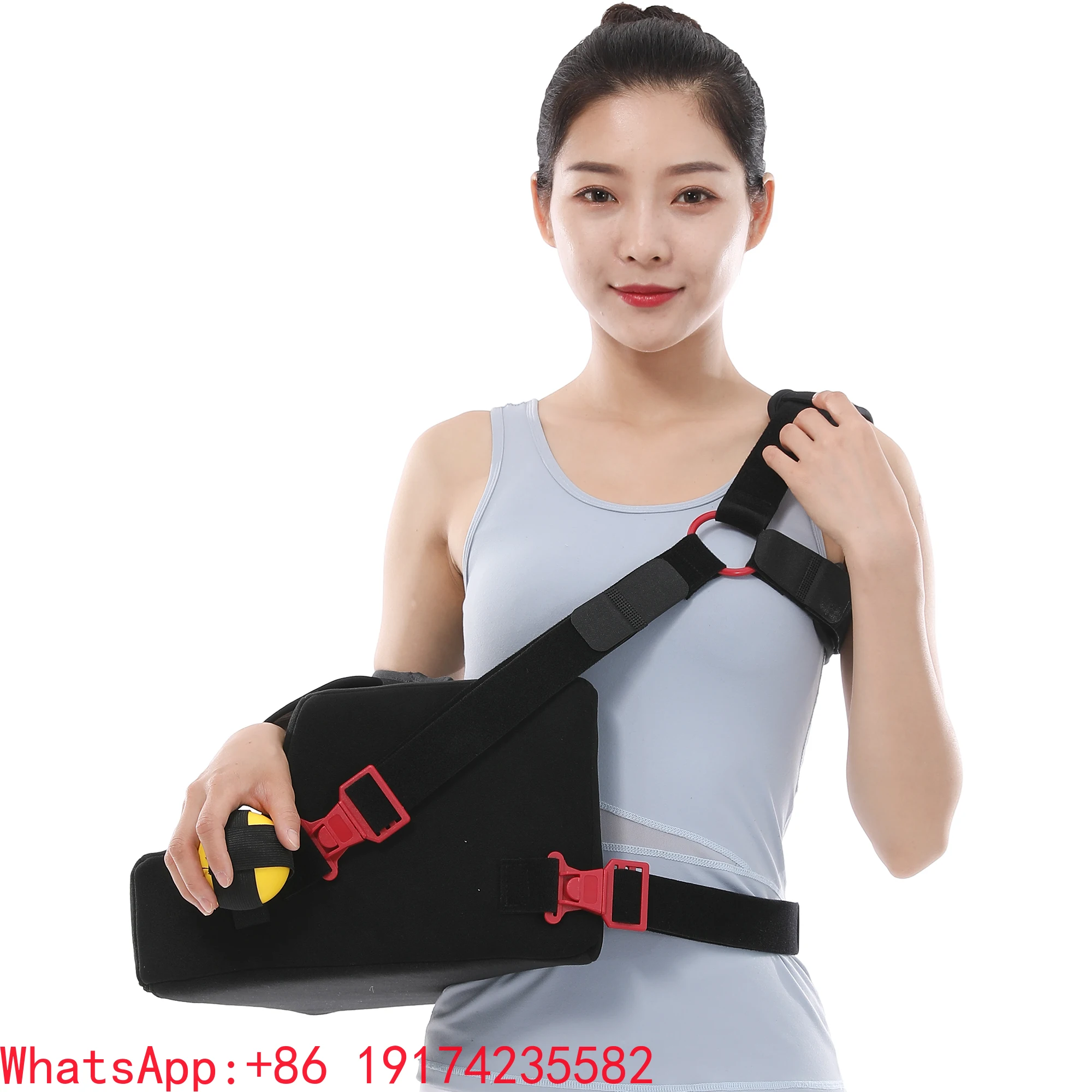 

Stock Available Shoulder Immobilizer Support Brace Arm Support Protection Belts With Abduction Pillow