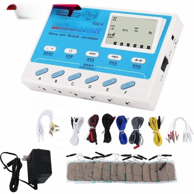 חם מכירה סיטונאי 6 תפוקות דיקור SDZ-V דיקור אלקטרוני טיפול דיקור אלקטרוני מכשיר ממריץ שריר עצב