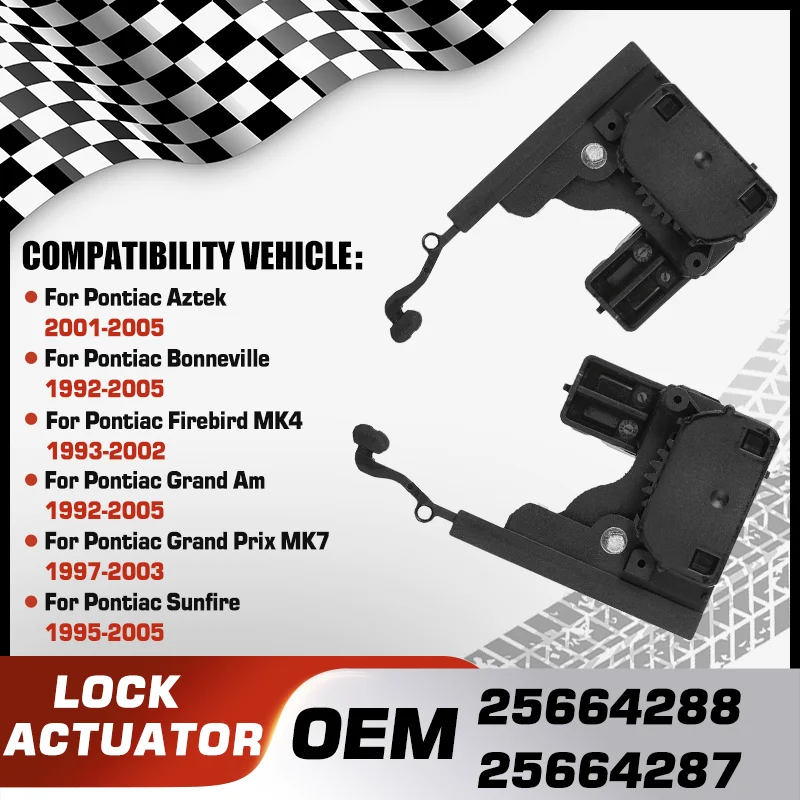 

Car For Pontiac Aztek Pontiac Bonneville Pontiac Firebird Pontiac Grand Am Grand Prix Montana Sunfire Door Lock Actuator Latch