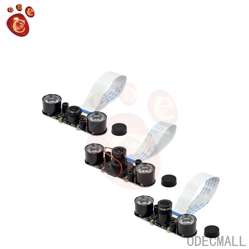 Raspberry Pi 4 Night Vision Fisheye Camera 5MP OV5647 70/95/160 Degree Focus Adjustable