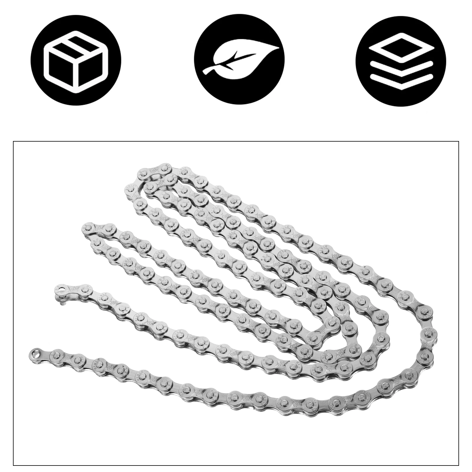 

Bicycle Chain 6 7 8 Speed High Hollow Design Anti Rust Coating Durable Bike Link Practical For Mountain Road Bikes