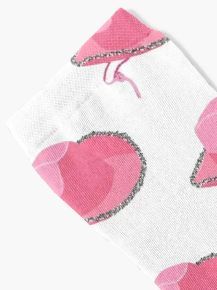 Pink Sparkle Cowboy Hat Socks luxury new in's cotton sports and leisure Mens Socks Women's