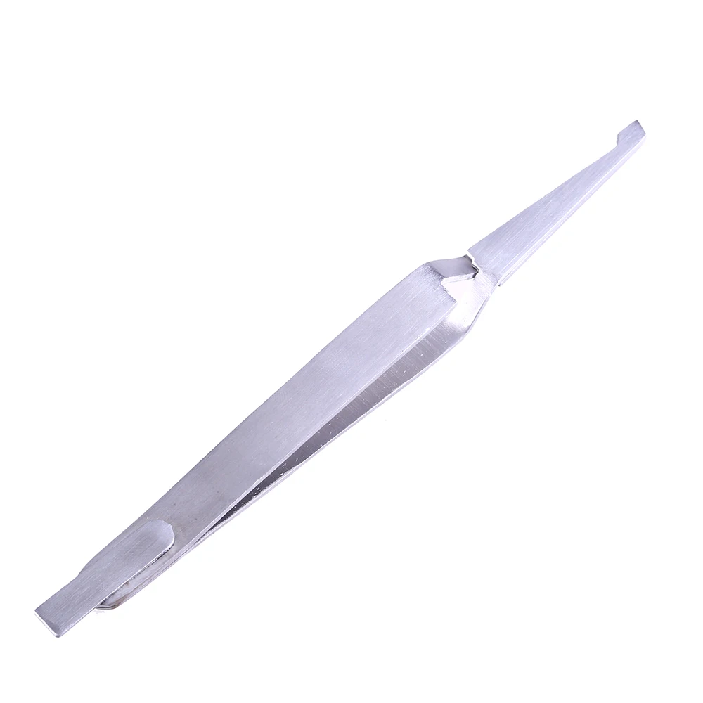 1PC dentystyczny wspornik ortodontyczny pęseta uchwyt instrument stomatologiczny ząbkowana pęseta ze stali nierdzewnej szczypce do narzędzi do pielęgnacji zębów — zdjęcie 2