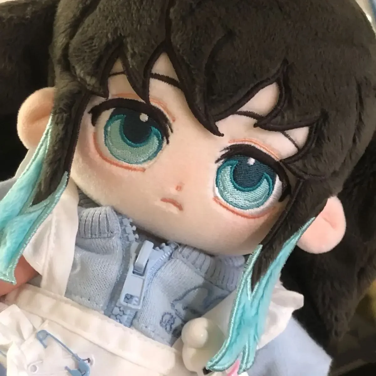 20 cm pelúcia kimetsu não yaiba tokitou muichirou anime cosplay atributo figuras de pelúcia vestir-se boneca de algodão presente dos desenhos animados