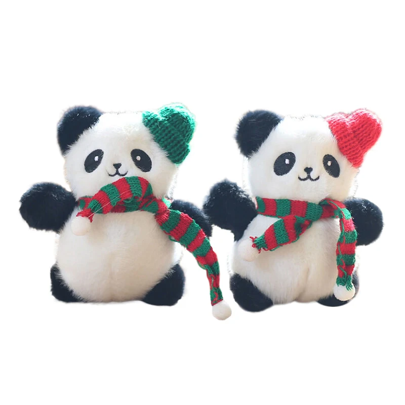 Cute Cartoon Panda Plush Doll Toy Pendant Keychain Backpack Hangings Decoration Gifts