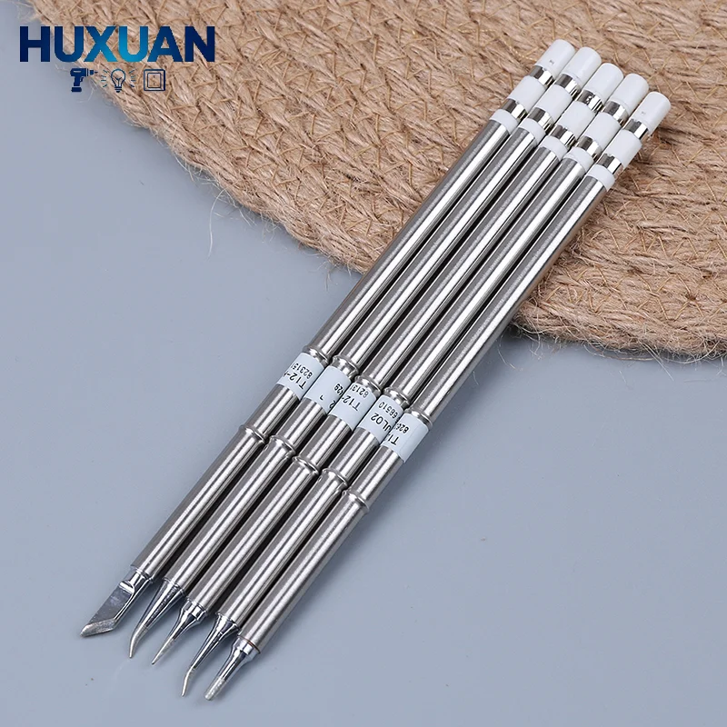 Replacement T12 Soldering Tips BC2/J02/JL02/KR/ILS, Welding Iron Bit For Soldering Rework Station Repair Work