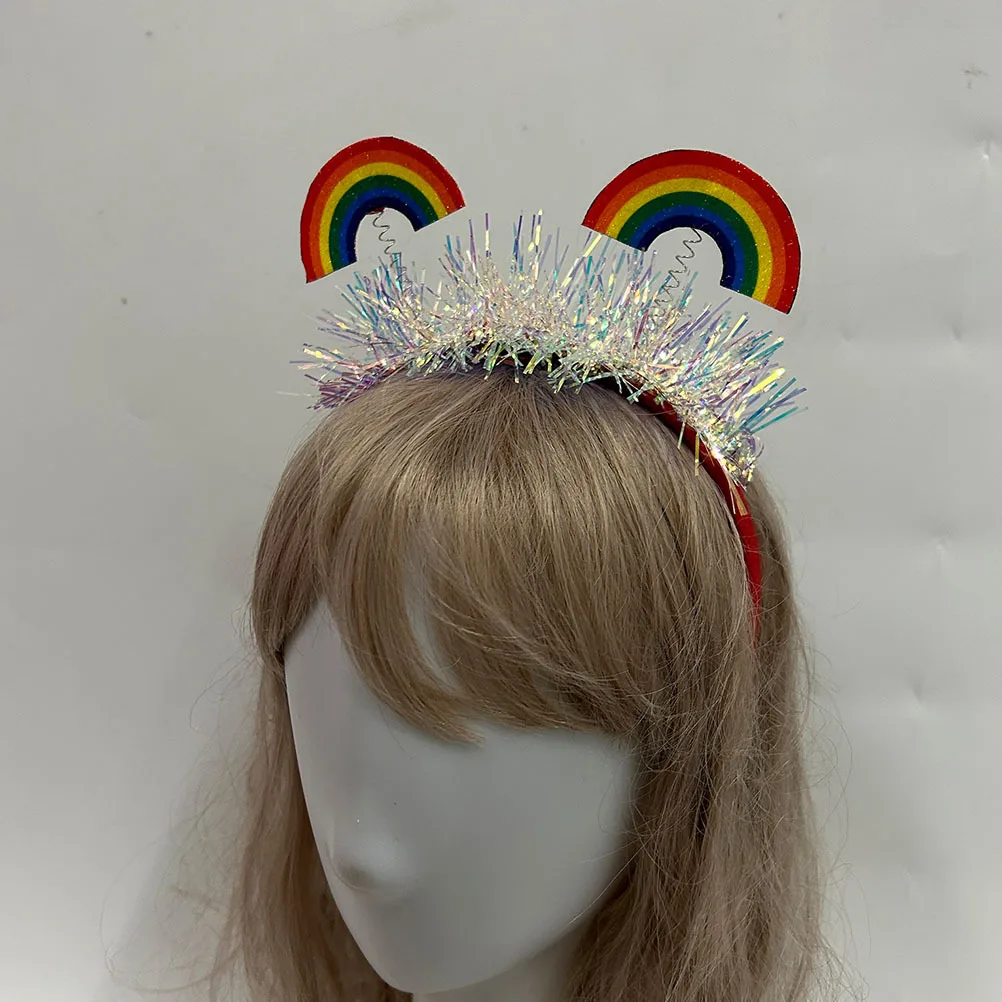 2 stuks regenboog hoofdband delicate maand partij haar hoepel regenboog haaraccessoires vrouwen mannen hoofdband