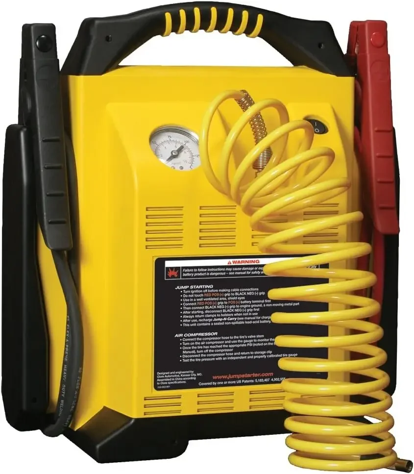 FAST SHIPPING.Clore Automotive Jump-N-Carry JNCAIR 1700 Peak Amp Jump Starter with Air Compressor