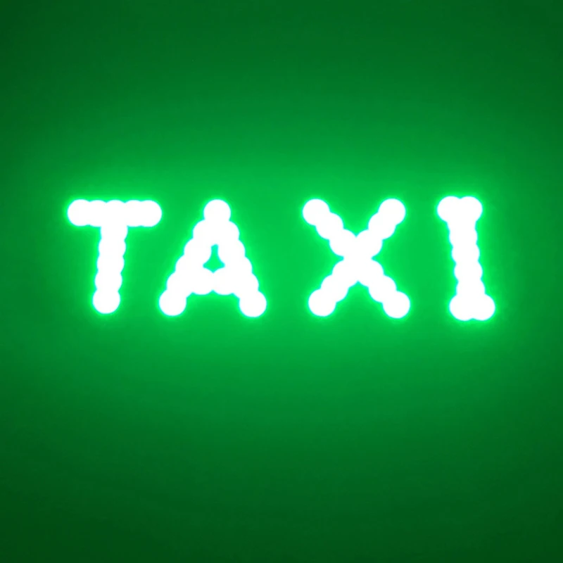 Taxi Sign LED Indicator Light Panel Sign Warning Light Cigarette Lighter With Suction Beacon Signal Light Taxi Light DC12V